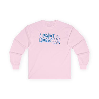 Women's Lightweight Pickleball Long Sleeves top - I Paint Lines Pink