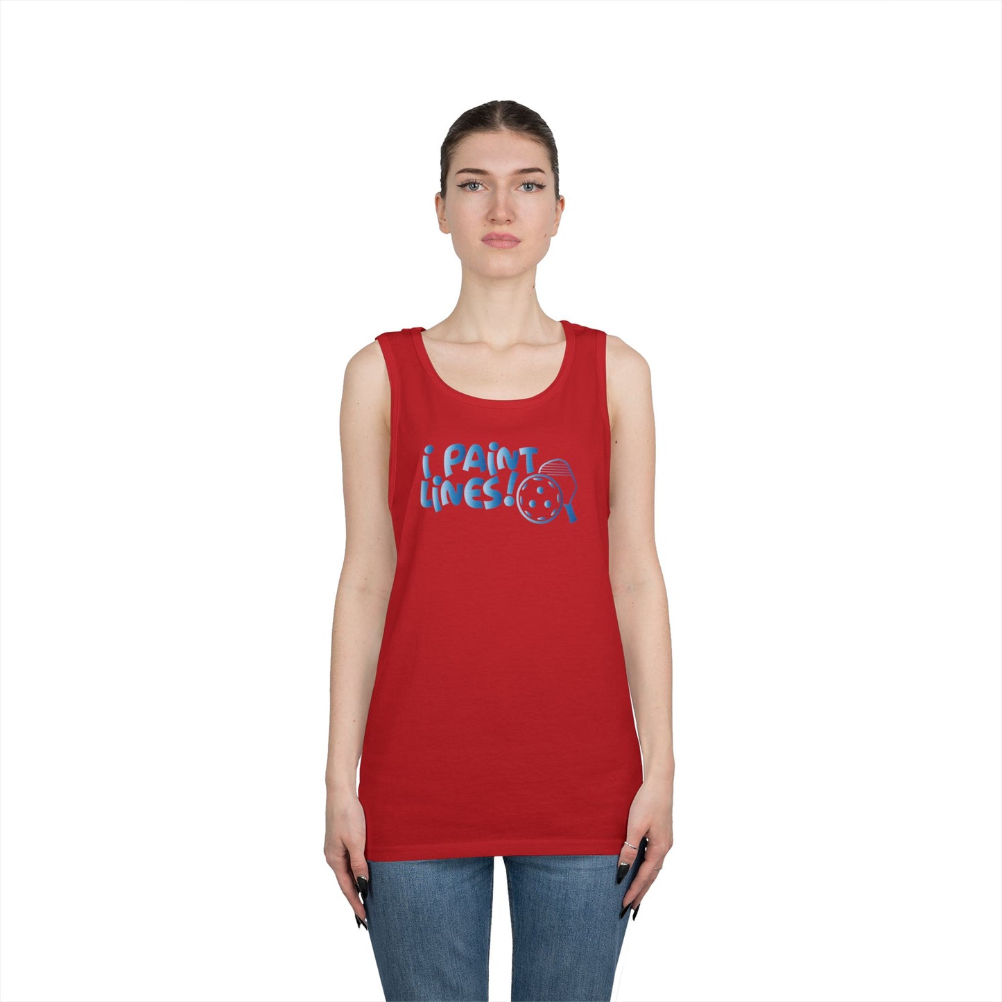 Women's Comfy Pickleball Tank Top - I Paint Lines