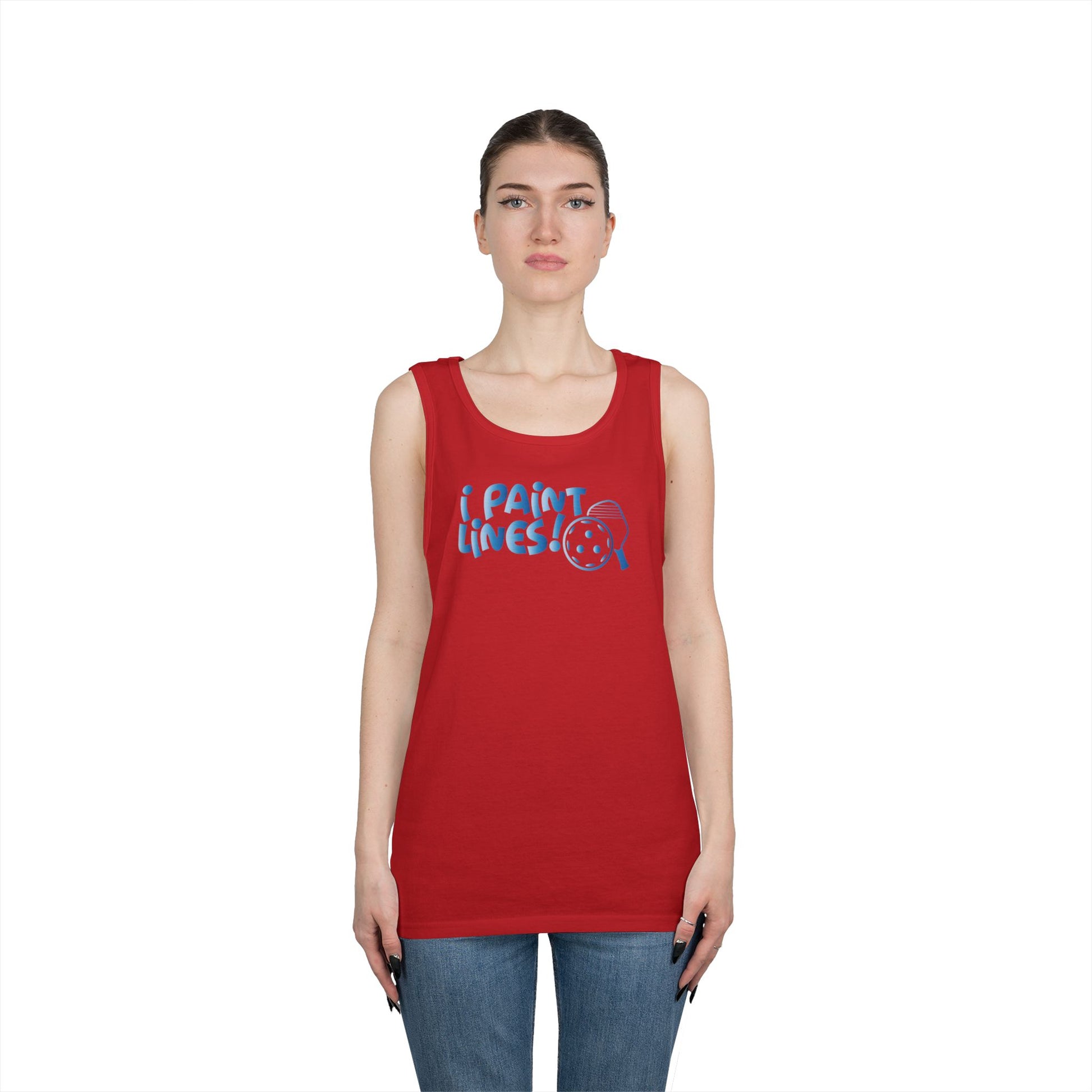Women's Comfy Pickleball Tank Top - I Paint Lines