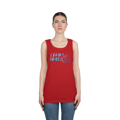 Women's Comfy Pickleball Tank Top - I Paint Lines