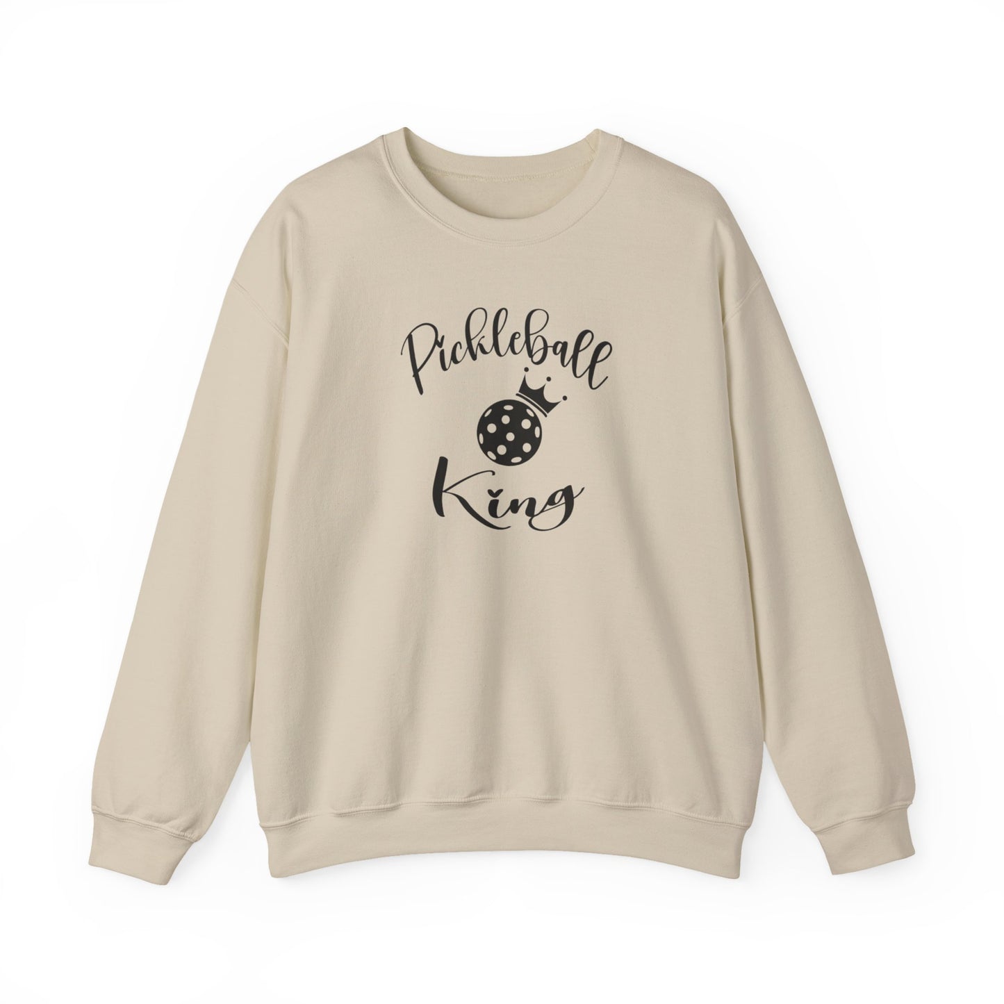 Men's Stylish Pickleball Sweatshirt - Pickleball King Beige