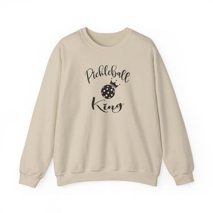 Men's Stylish Pickleball Sweatshirt - Pickleball King Beige