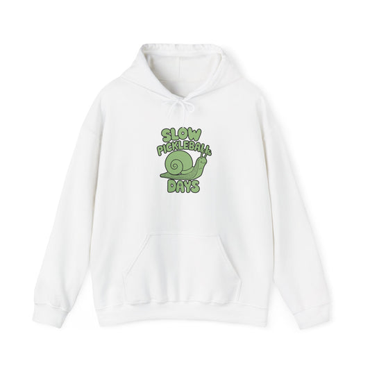Women's Soft Pickleball Hoodie - Slow Pickleball Days White