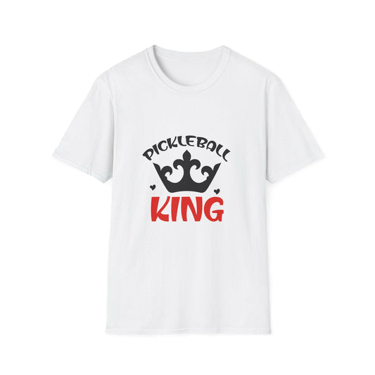 Men's Funny Pickleball T-Shirt - Pickleball King White