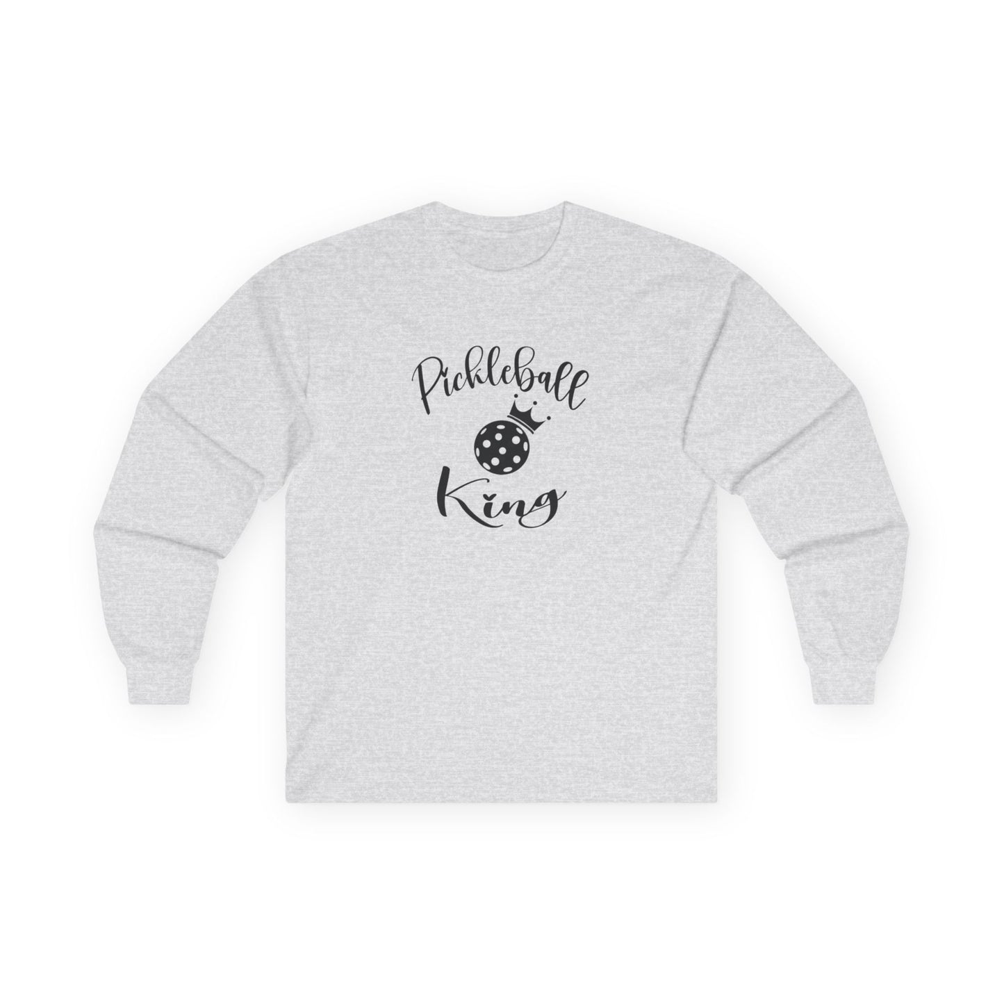 Men's Durable Pickleball Long Sleeves top - Pickleball King Gray