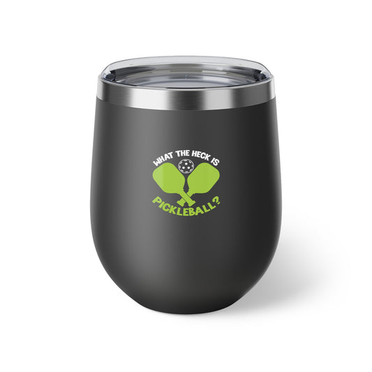 Pickleball Funny Cup - What the Heck Is Pickleball? Black
