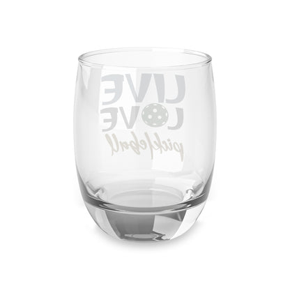Pickleball Durable Whiskey Glass - Live Love Pickleball