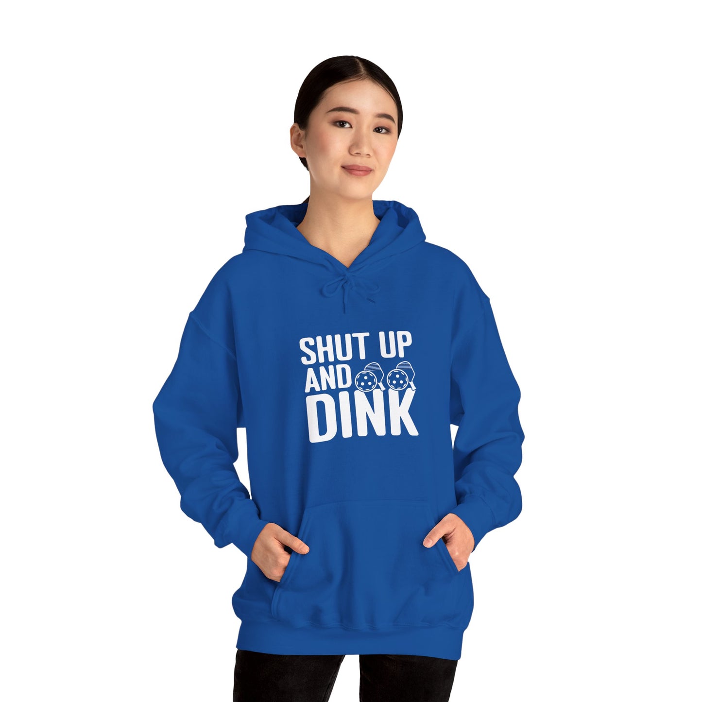 Women's Comfy Pickleball Hoodie - Shut Up and Dink