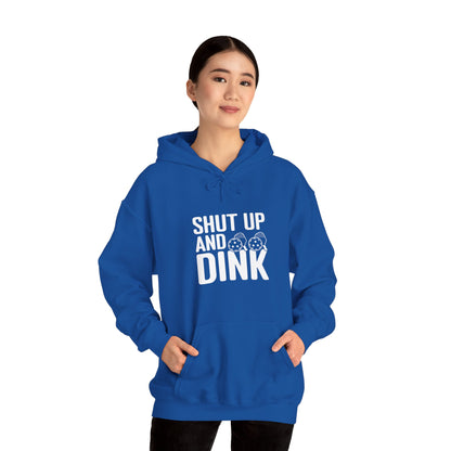 Women's Comfy Pickleball Hoodie - Shut Up and Dink