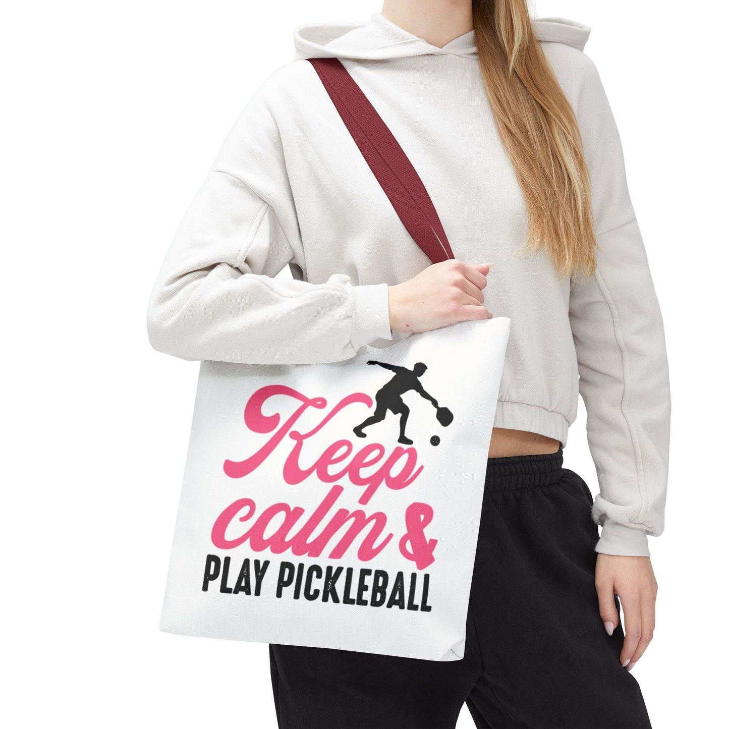 Pickleball Stylish Tote Bag - Keep Calm & Play Pickleball