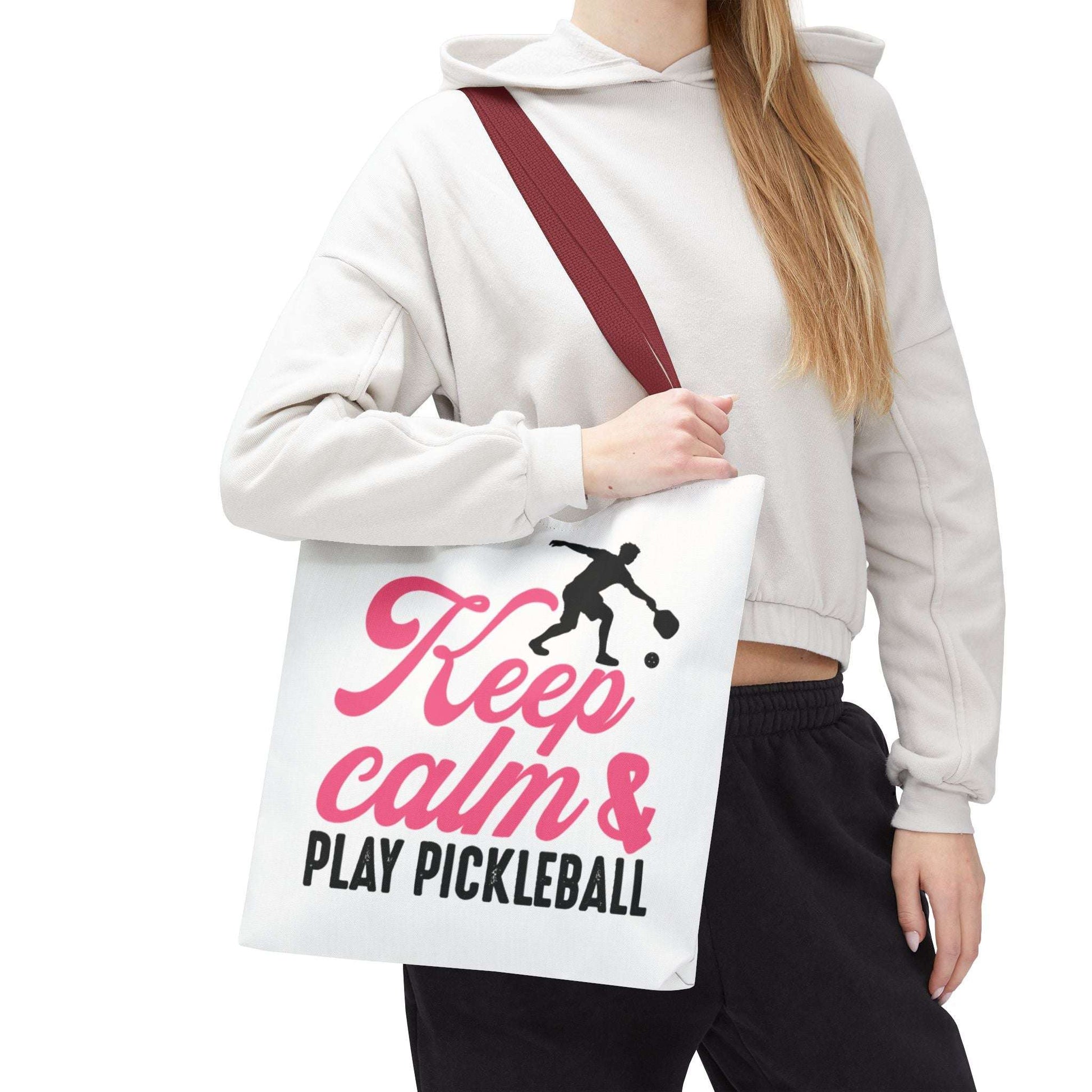 Pickleball Stylish Tote Bag - Keep Calm & Play Pickleball