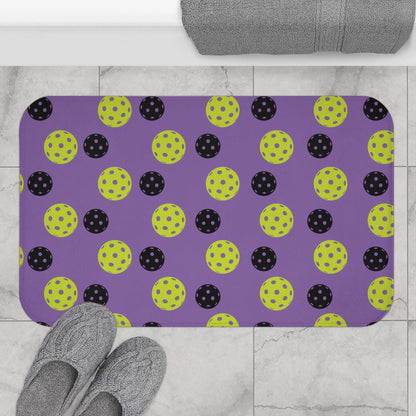 Pickleball Fun Bath mat - Balls Pattern