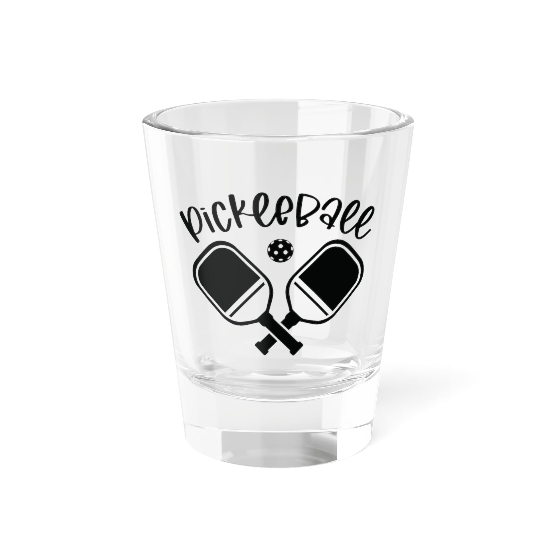 Pickleball Cute Shot Glass - Paddles and Ball 1.5oz