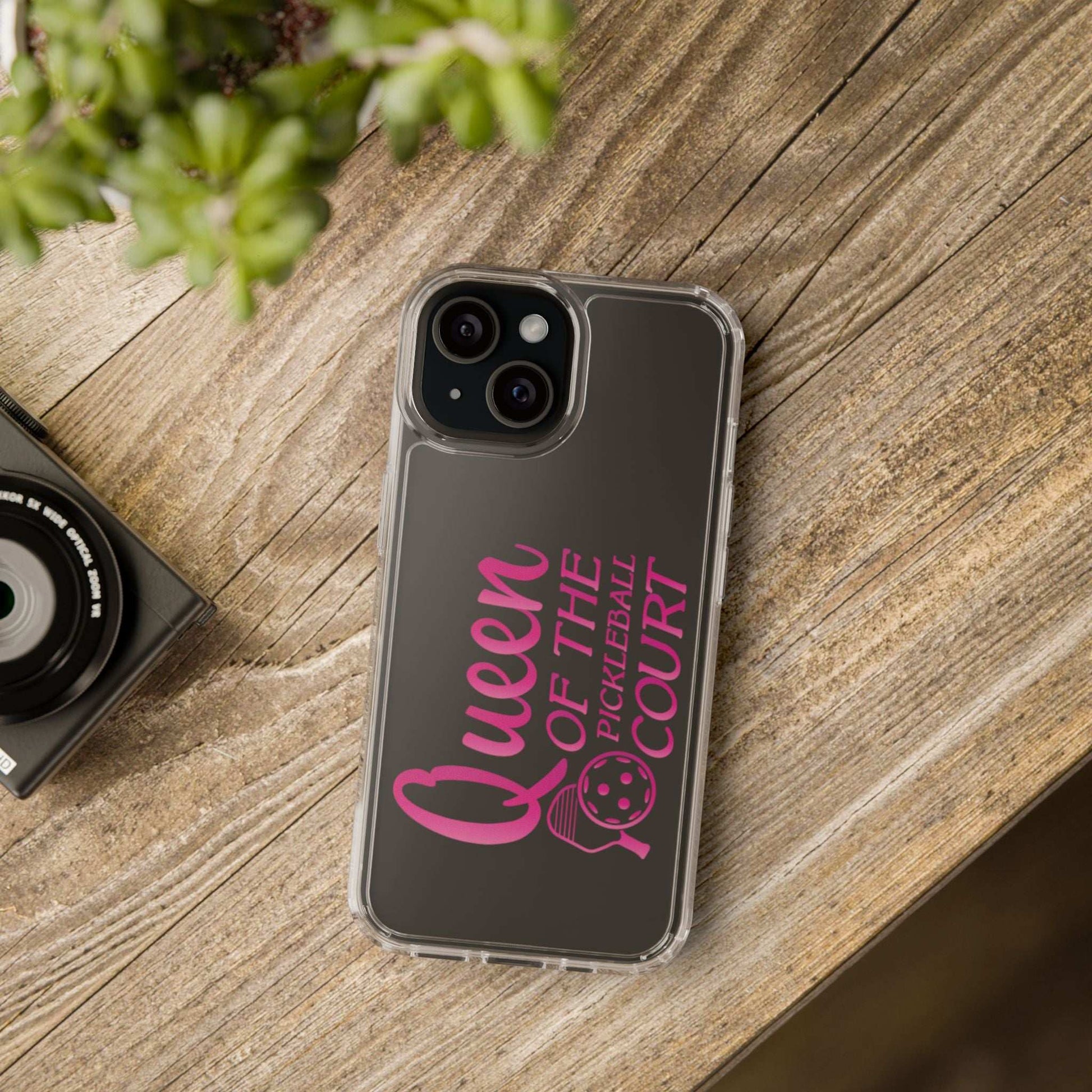 Funny Pickleball Phone case iPhone 15 - Queen of Pickleball Court
