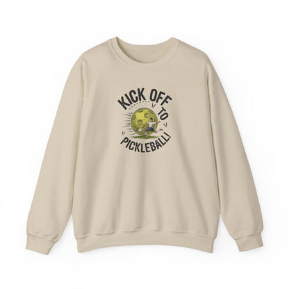 Men's Soft Pickleball Sweatshirt - Kick Off to Pickleball Beige