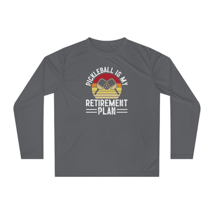 Women's Pickleball Long Sleeves top - Pickleball Is My Retirement Plan Gray