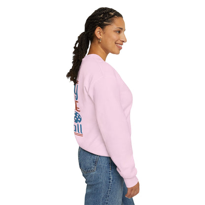 Women's Durable Pickleball Sweatshirt - Happy People Play Pickleball
