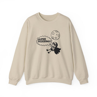 Men's Quirky Pickleball Sweatshirt - Super Pickleball S
