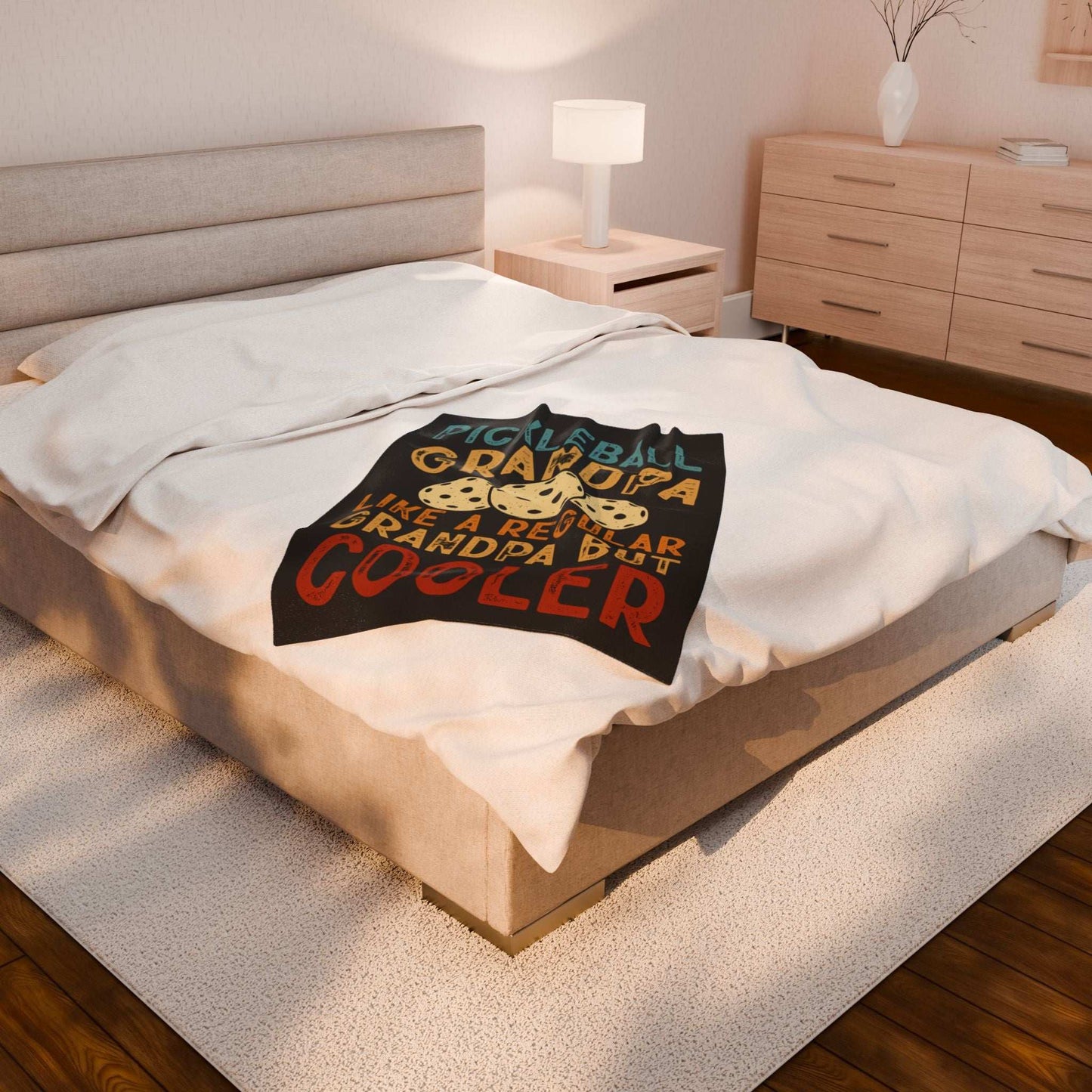 Pickleball Cool Blanket - Pickleball Grandpa Like a Regular But Cooler