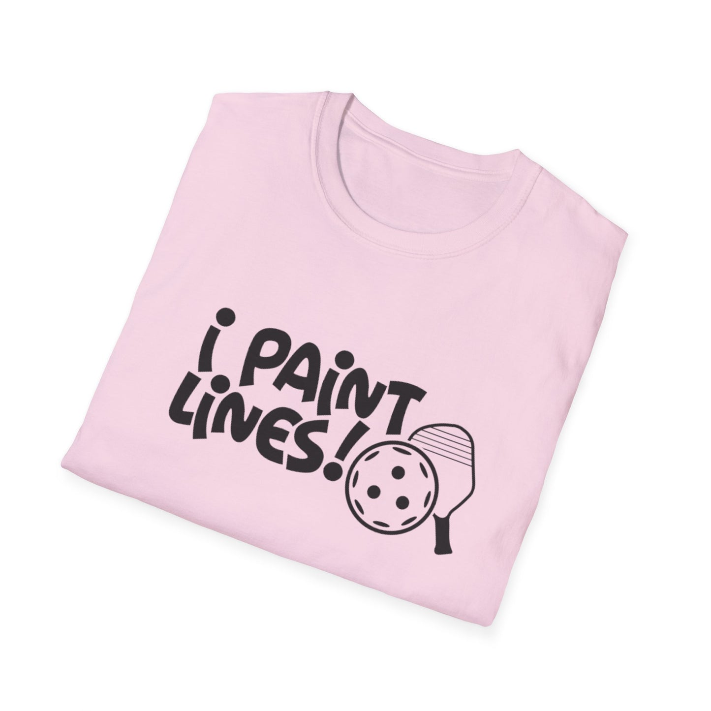 Women's Durable Pickleball T-shirt - I Paint Lines