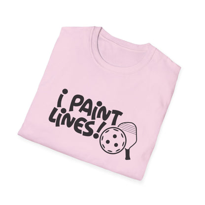 Women's Durable Pickleball T-shirt - I Paint Lines