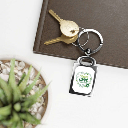 Pickleball Stylish Keyring - Peace Love Pickleball