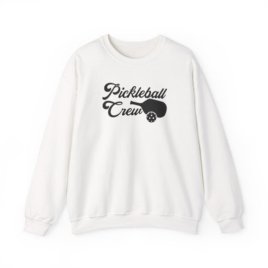 Women's Sporty Pickleball Sweatshirt - Pickleball Crew White