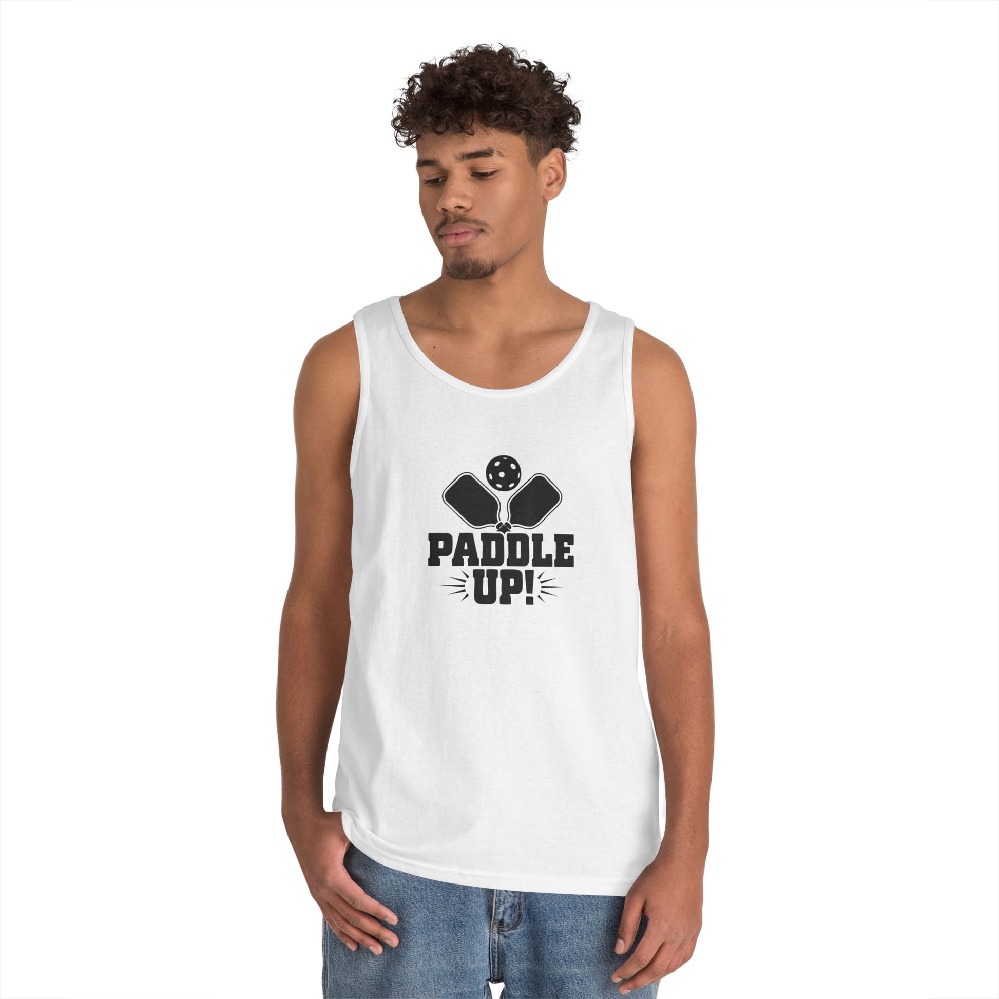 Men's Lightweight Pickleball Tank Top - Paddle Up