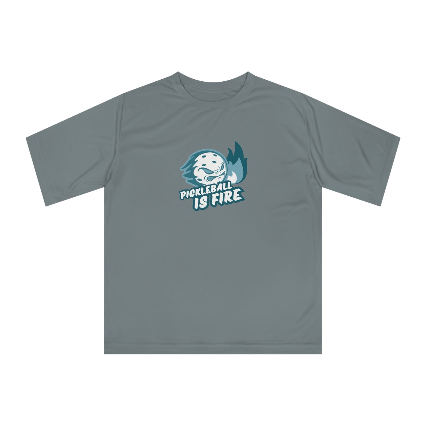 Women's Funny Pickleball T-Shirt - Pickleball Is Fire Grey