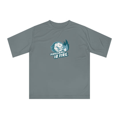 Women's Funny Pickleball T-Shirt - Pickleball Is Fire Grey
