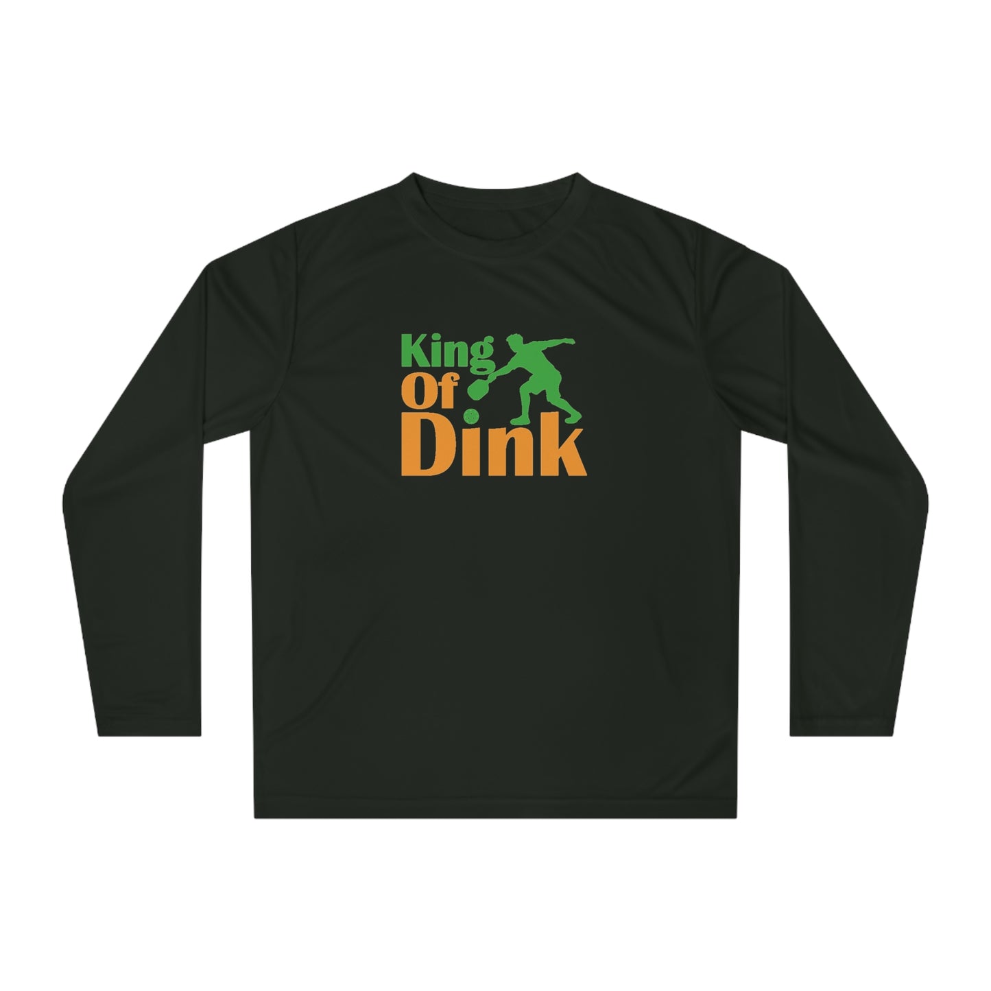 Men's Durable Pickleball Long Sleeves top - King of Dink Black
