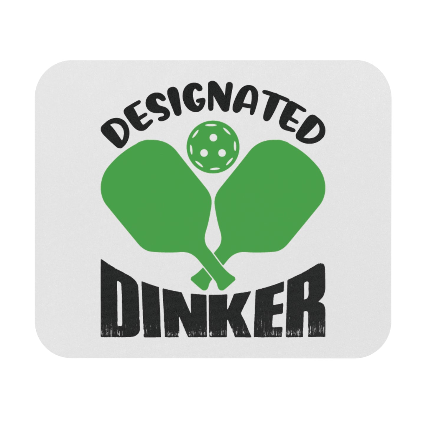 Pickleball Fun Mouse pad - Designated Dinker White