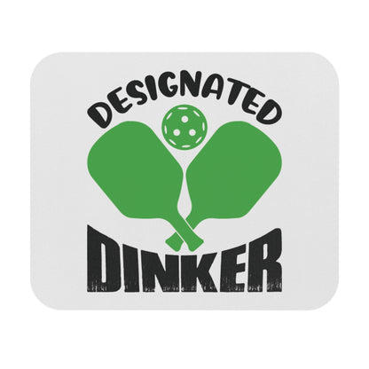 Pickleball Fun Mouse pad - Designated Dinker White