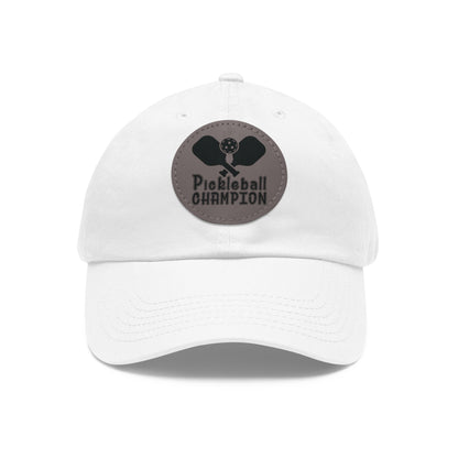 Pickleball Sporty Cap - Pickleball Champion White