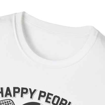 Men's Quirky Pickleball T-shirt - Happy People Play Pickleball