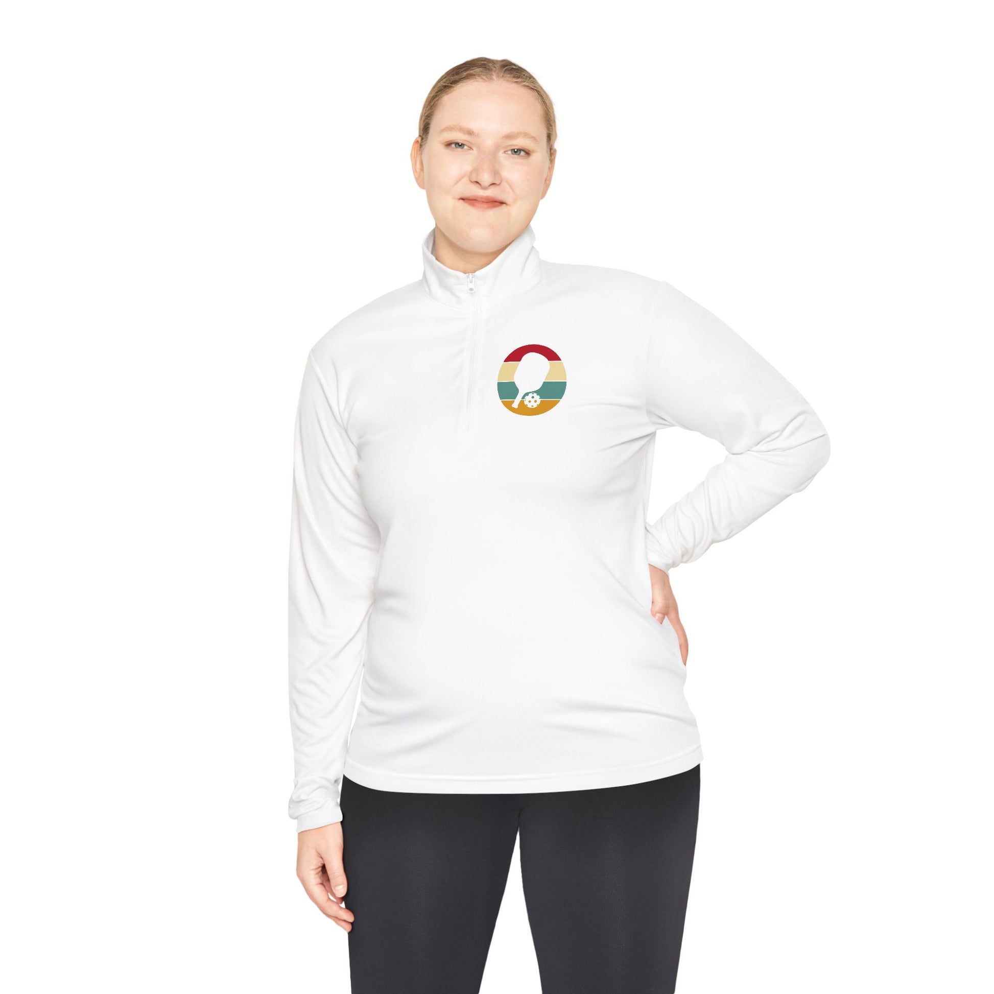 Women's Sporty Pickleball Pullover - Pickleball Retro