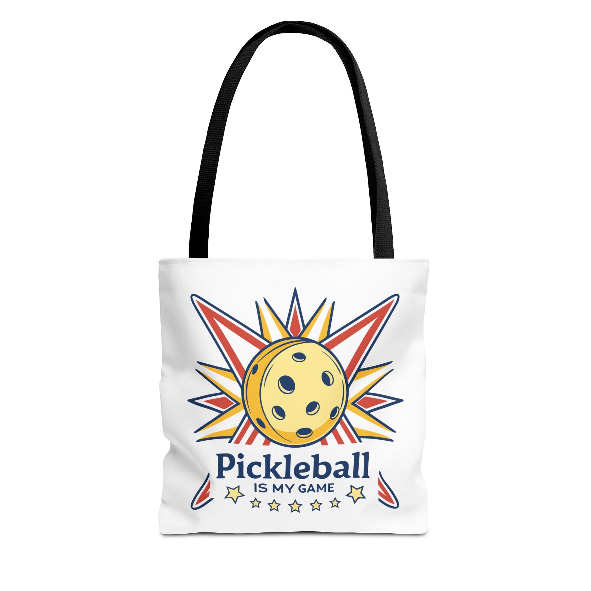 Pickleball Colorful Tote Bag - Pickleball is My Game Black