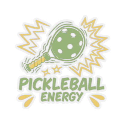 Pickleball Durable Stickers - Pickleball Energy Transparent