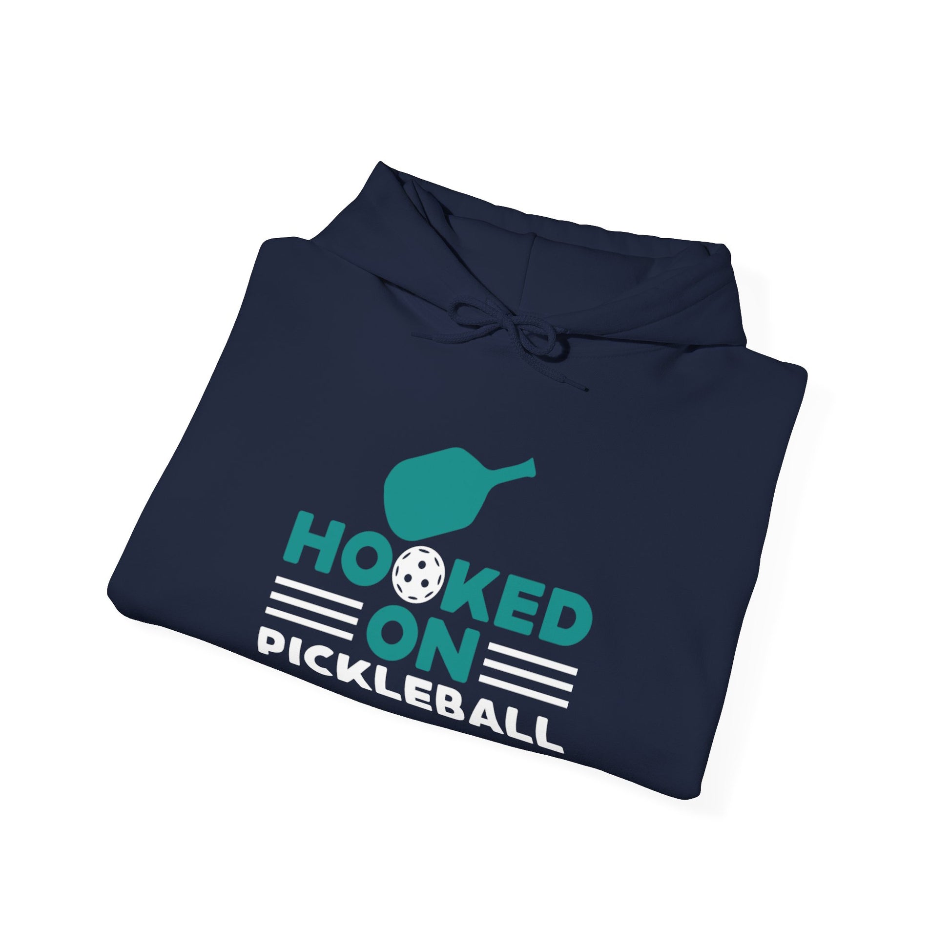Men's Funny Pickleball Hoodie - Hooked on Pickleball