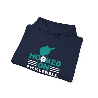 Men's Funny Pickleball Hoodie - Hooked on Pickleball