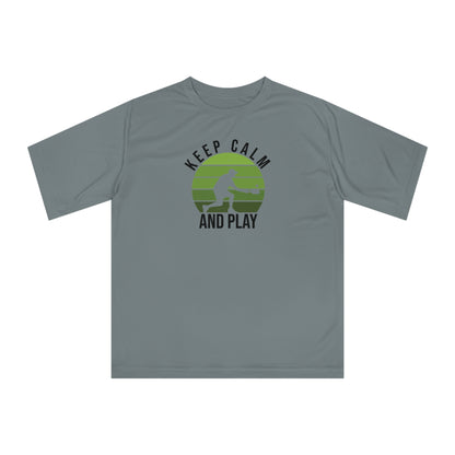 Women's Playful Pickleball T-shirt - Keep Calm and Play Gray