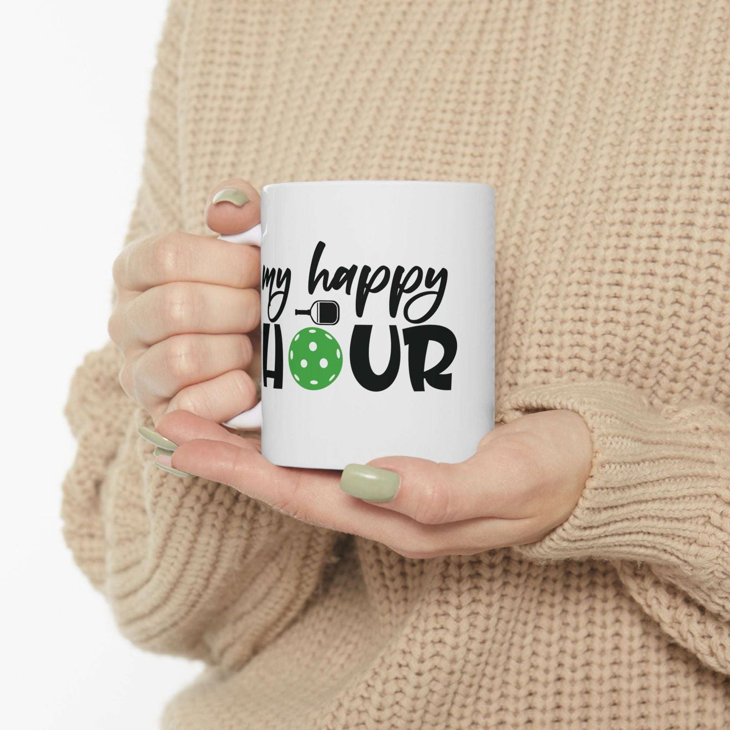 Pickleball Cheerful Mug - My Happy Hour