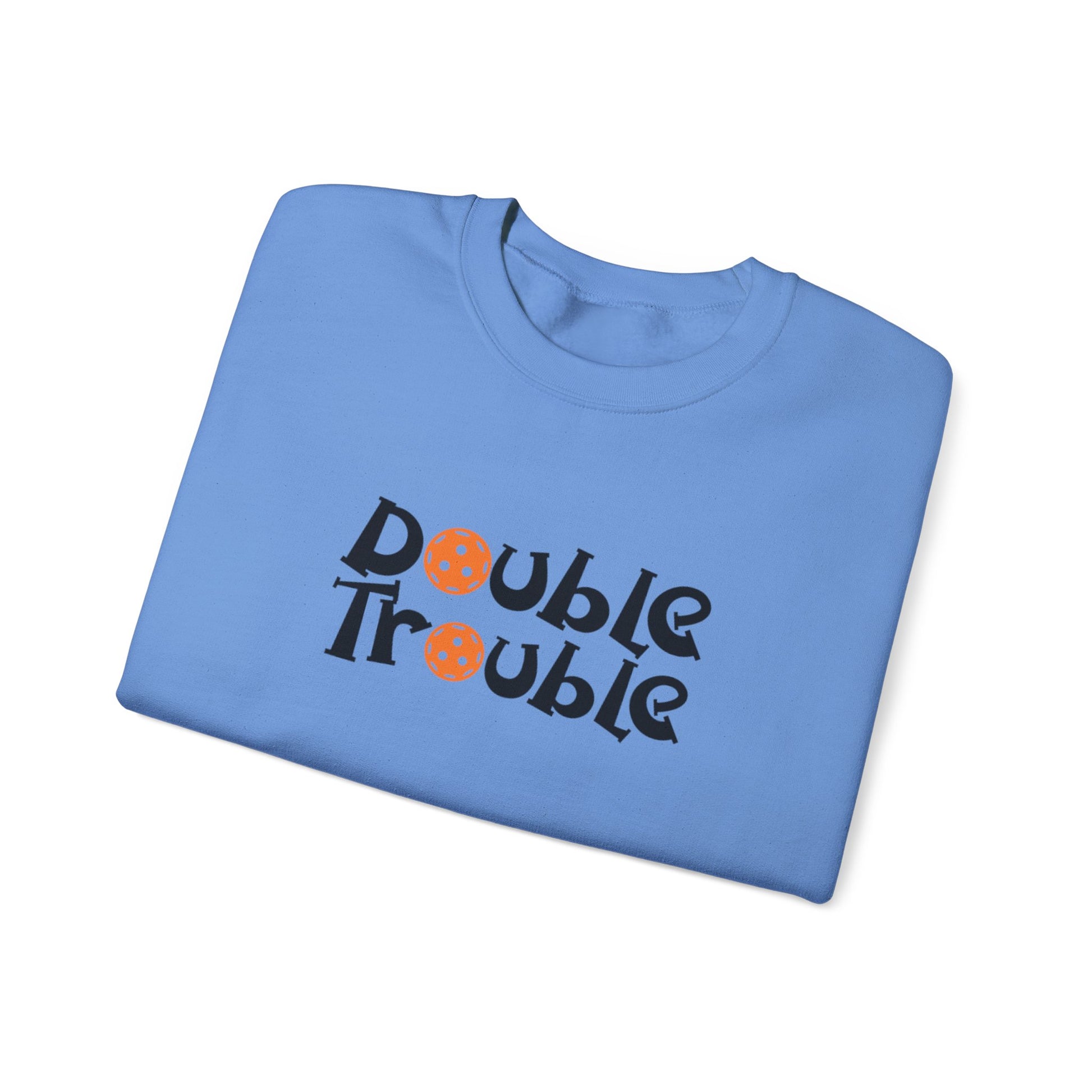 Men's Quirky Pickleball Sweatshirt - Double Trouble