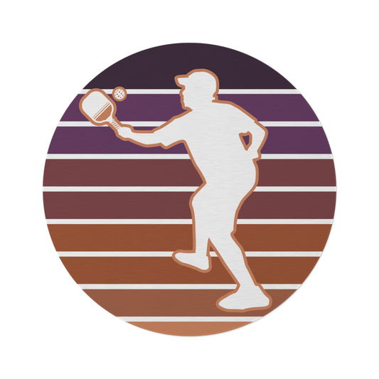 Pickleball Unique Round Rug - Pickleball Player