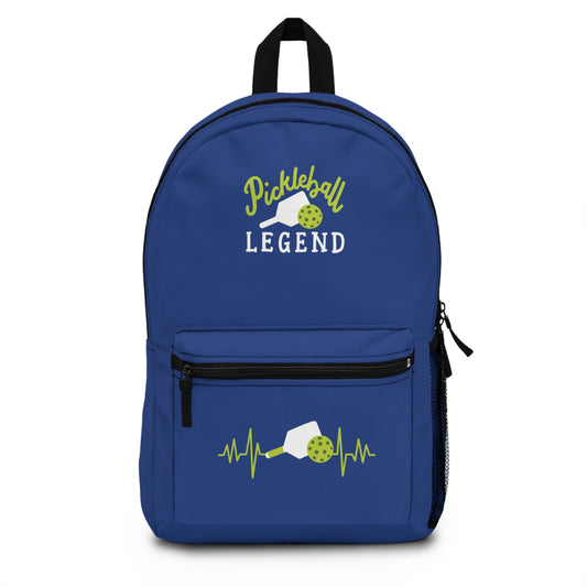 Pickleball Cheerful Backpack - Pickleball Legend Blue