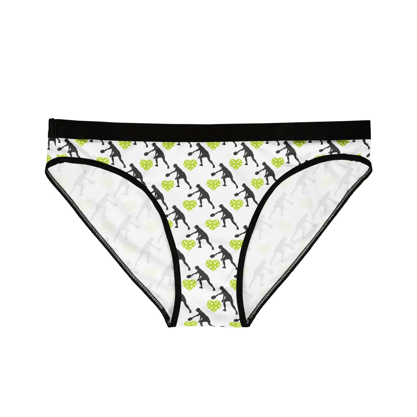 Women's Funny Pickleball Brief - Multi design White