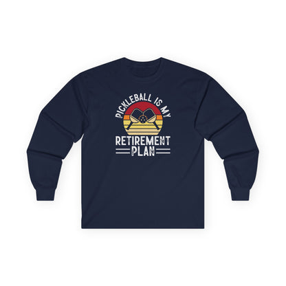 Women's Pickleball Long Sleeves top - Pickleball Is My Retirement Plan Navy