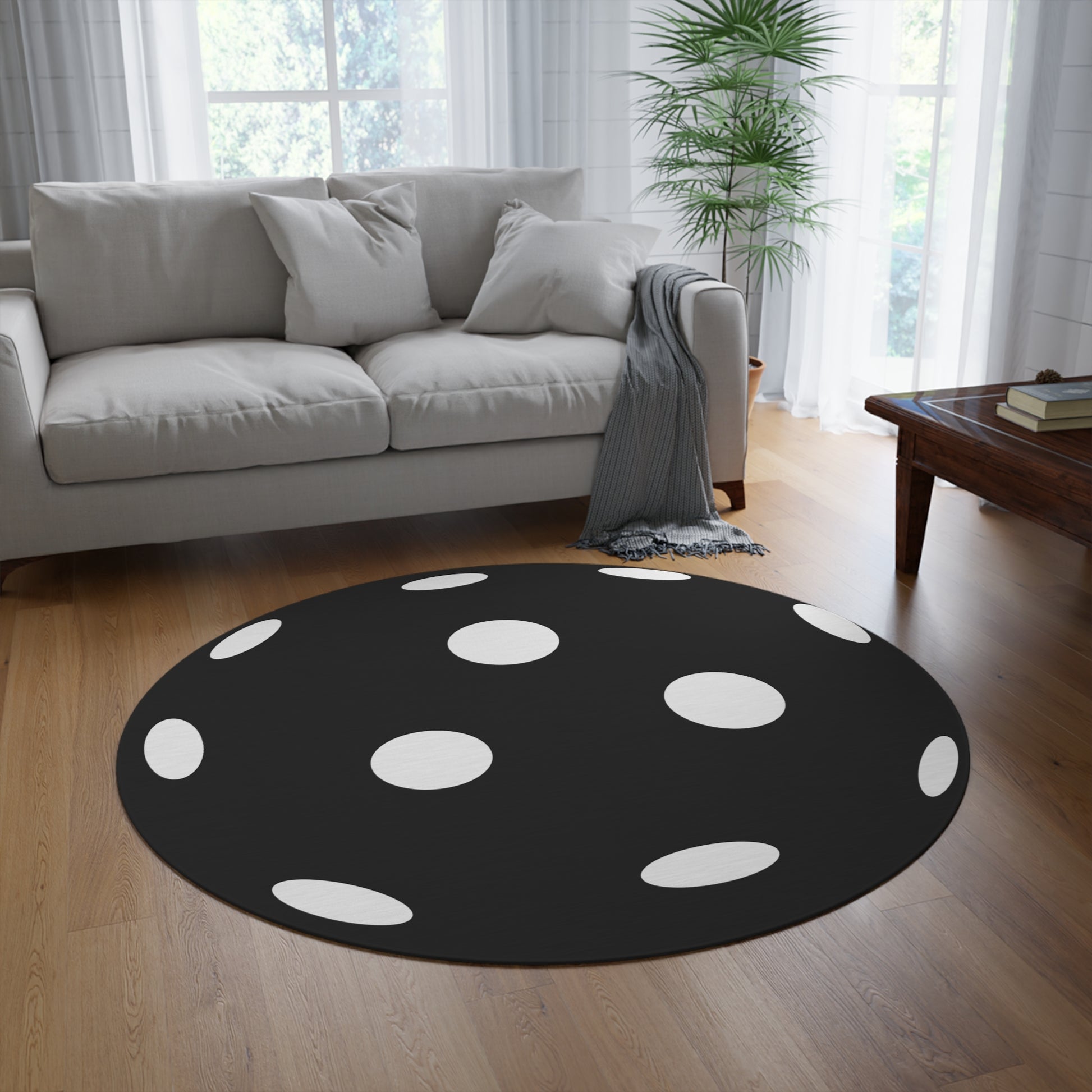Pickleball Cute Round Rug - Pickleball Ball