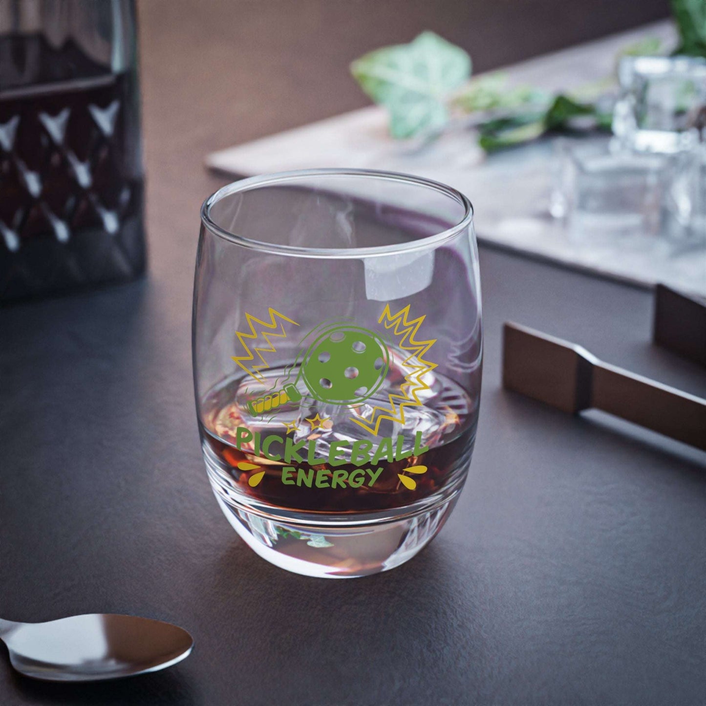Pickleball Funny Whiskey Glass - Pickleball Energy