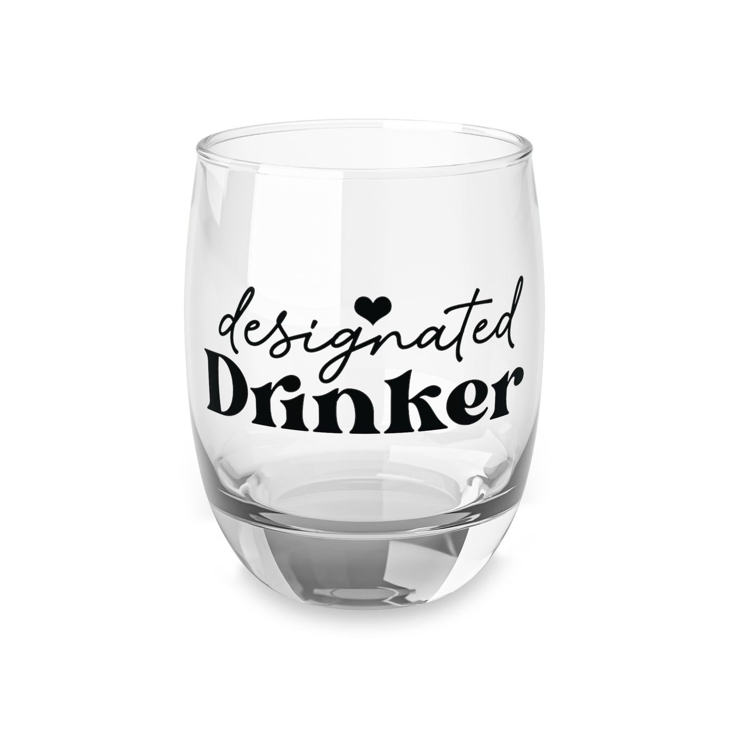 Pickleball Playful Whiskey Glass - designated drinker 6oz